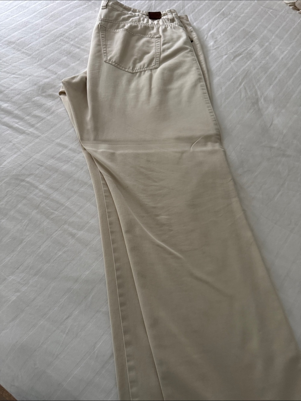 Peter Millar Cream Straight-Leg Chinos